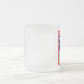 Naughty or nice, choose your list フロストグラスマグカップ (中央)