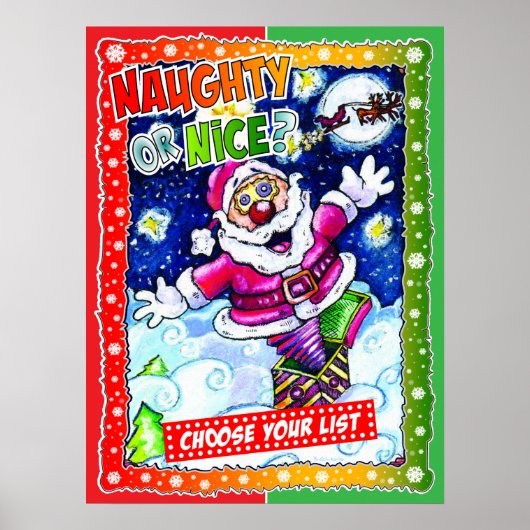 Naughty or nice, choose your list ポスター (正面)