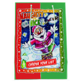 Naughty or nice, choose your list ミディアムペーパーバッグ (裏面)