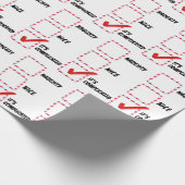 Naughty or Nice Christmas Humor ラッピングペーパー (角)