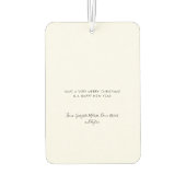 Naughty or Nice Funny Pet Dog Custom Christmas カーエアーフレッシュナー (裏面)