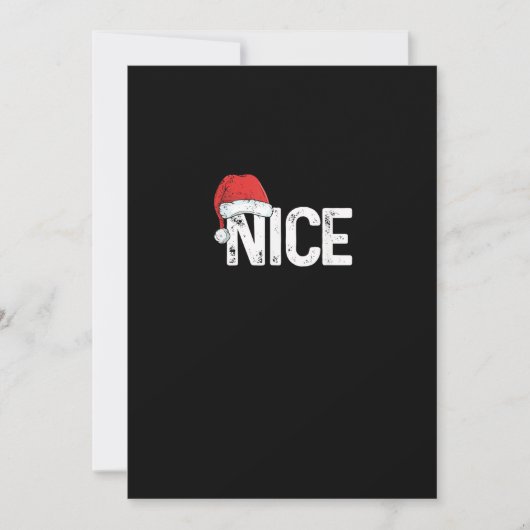 Naughty Or Nice Matching Christmas Funny Design シーズンカード (正面)