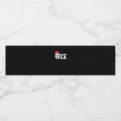 Naughty Or Nice Matching Christmas Funny Design  ペットボトルラベル (シングルラベル)