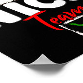 Naughty Or Nice Team Matching Christmas Pajama Men ポスター (角)