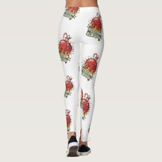 Naughty or Spicy Design レギンス (裏面)