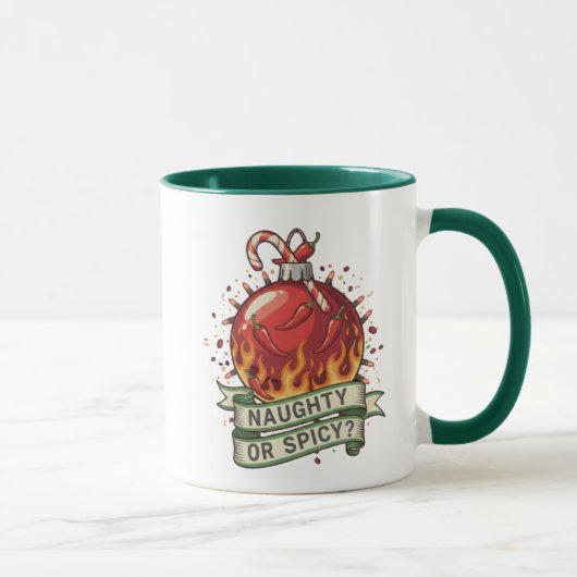 Naughty or Spicy Design Mug マグカップ (右)