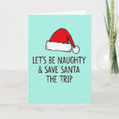 Naughty Santa Christmas Trip Card カード (正面)