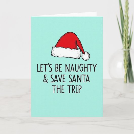 Naughty Santa Christmas Trip Card カード (正面)