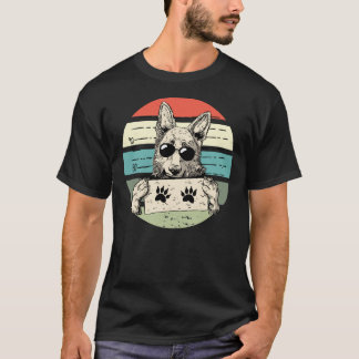 Naughty Shepherd Dog Mugshot German Shepherd Dog Tシャツ