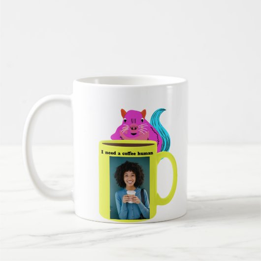 Naughty Squirrel #279 Coffee Human コーヒーマグカップ (左)