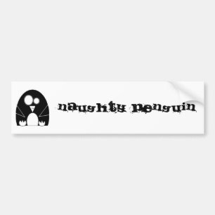 NAUGHTYPENGUINのいけないペンギン バンパーステッカー