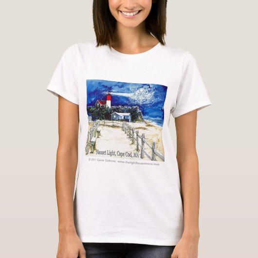 Nausetの軽いケープコッド、Ma. Tシャツ (正面)