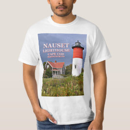 Nausetライト、ケープコッド、マサチューセッツ灯台 Tシャツ