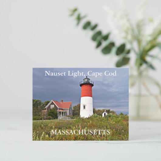 Nauset Light, Cape Cod, Massachusettsはがき ポストカード (スタンド正面)