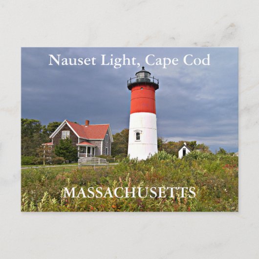 Nauset Light, Cape Cod, Massachusettsはがき ポストカード (正面)