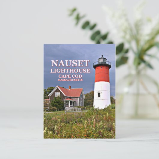 Nauset Light, Cape Cod, Massachusettsはがき ポストカード (スタンド正面)