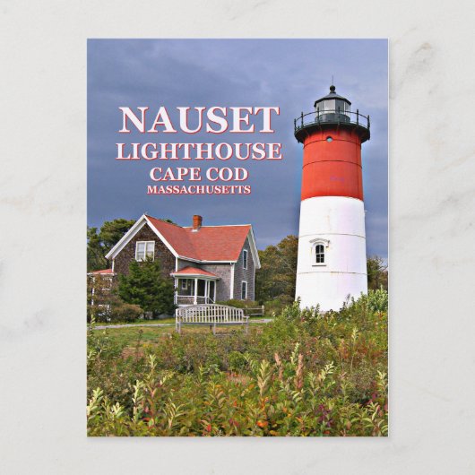 Nauset Light, Cape Cod, Massachusettsはがき ポストカード (正面)