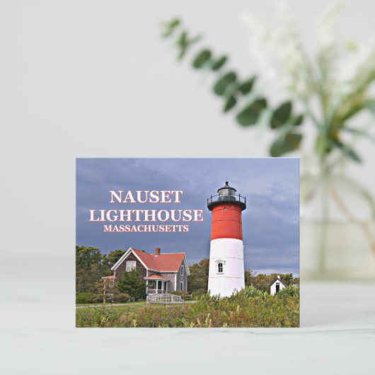 Nauset Light, Cape Cod, Massachusettsはがき ポストカード (スタンド正面)