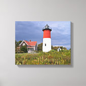 Nauset Light house, Cape Cod Mass Canvas Print キャンバスプリント (正面)