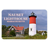 Nauset Light house, Cape Cod Mass Flexi Magnet マグネット (横)