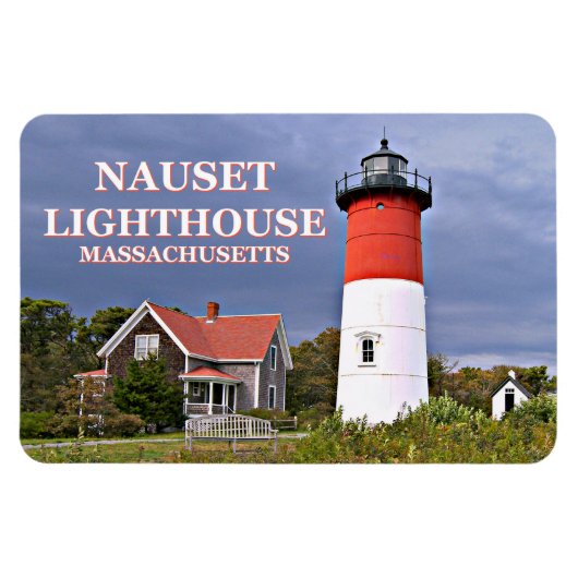 Nauset Light house, Cape Cod Mass Flexi Magnet マグネット (横)
