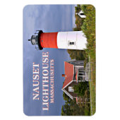 Nauset Light house, Cape Cod Mass Flexi Magnet マグネット (縦)