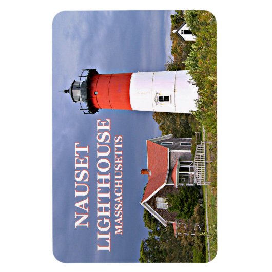 Nauset Light house, Cape Cod Mass Flexi Magnet マグネット (縦)