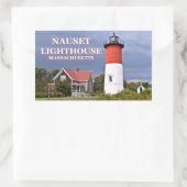 Nauset Light house, Cape Cod Massachusettsスタンプ 長方形シール (バッグ)