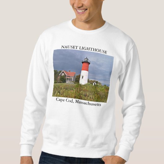 Nauset Light house, Cape Cod Massachusetts スウェットシャツ (正面)