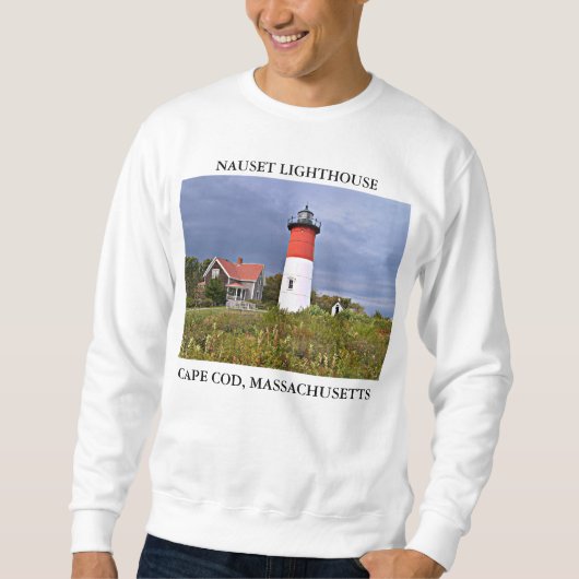 Nauset Light house, Cape Cod Massachusetts スウェットシャツ (正面)