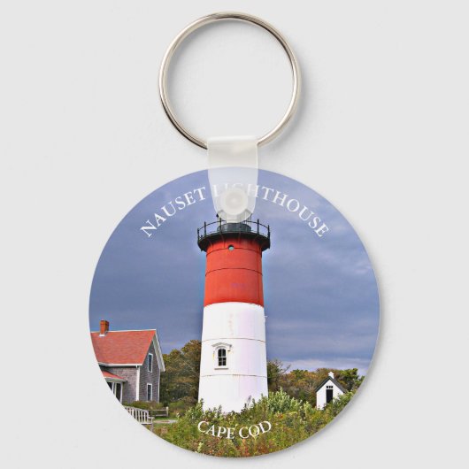 Nauset Light house, Cape Cod Massachusetts Key Rin キーホルダー (正面)