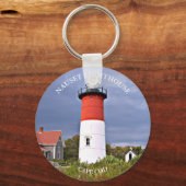 Nauset Light house, Cape Cod Massachusetts Key Rin キーホルダー (正面)