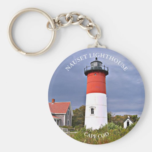 Nauset Light house, Cape Cod Massachusetts Key Rin キーホルダー (正面)