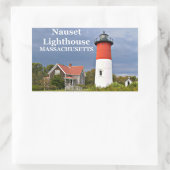Nauset Light house, Cape Cod, Massachusetts Sticke 長方形シール (バッグ)