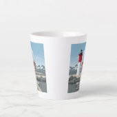 Nauset Lighthouse カフェラテマグ (正面)