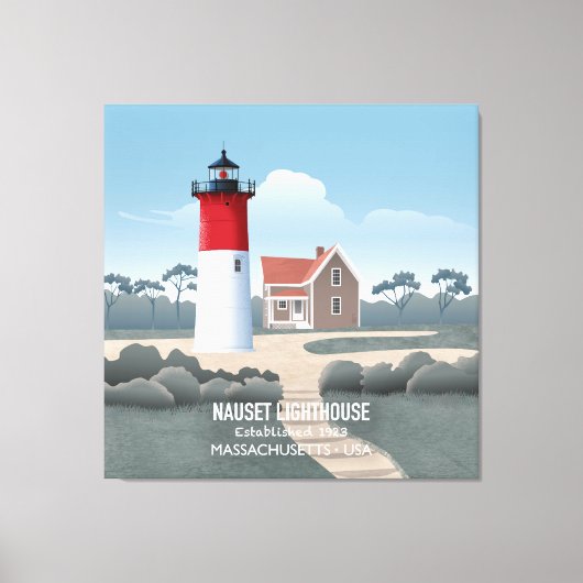 Nauset Lighthouse キャンバスプリント (正面)
