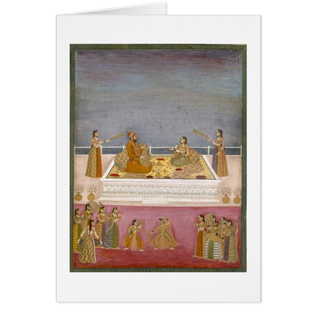 nautchのMughal若い皇帝ムハマドShah (正面)