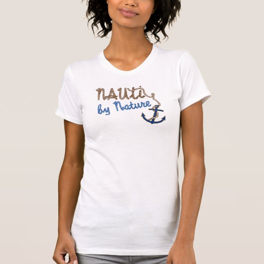 Nautiの元来航海のなボートのティー Tシャツ (正面)