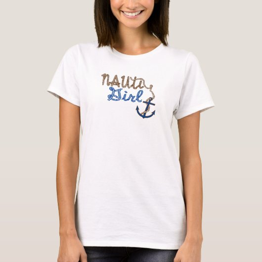 Nautiの女の子の航海のでいけない船遊びのティー Tシャツ (正面)