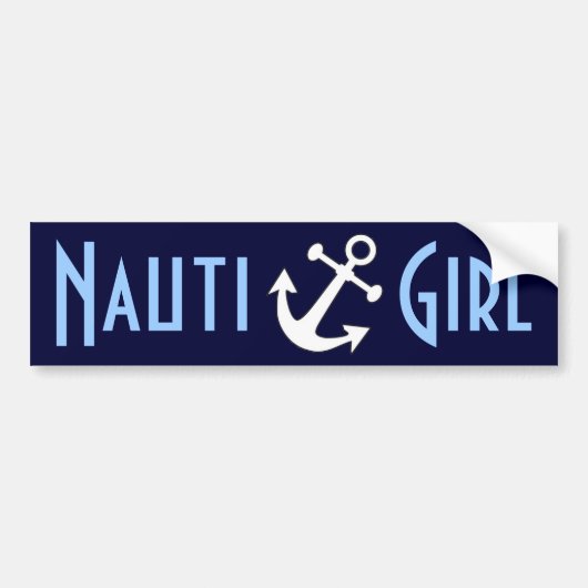 Nautiの女の子 バンパーステッカー (正面)