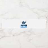 nauti bachelorette party navy blue ペットボトルラベル (シングルラベル)