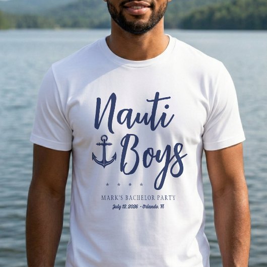 Nauti Boys アンカー 式 興奮パーティー Tシャツ