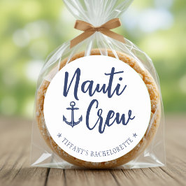 Nauti Crew アンカー 海のテーマのバチェラー・パーティー ラウンドシール