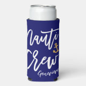 Nauti Crew | 面白い海の仲間のブライズメイド スリム缶クーラー (Seltzer正面)