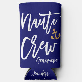 Nauti Crew | 面白い海の仲間のブライズメイド スリム缶クーラー
