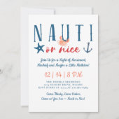 Nauti or Nice なautical クリスマスパーティー 招待状 (正面)