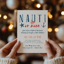 Nauti or Nice なautical クリスマスパーティー 招待状