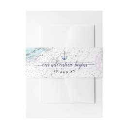 #Nauticalいかり#Wedding |南#Florida 招待状ベリーバンド