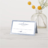 #Nauticalネイビーダスティブルーウォーターイベント結婚ズ プレイスカード (正面)