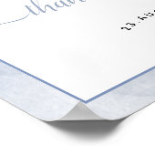 #Nauticalブルー#Waterカラーカード&ギフト結婚ズ ポスター (角)